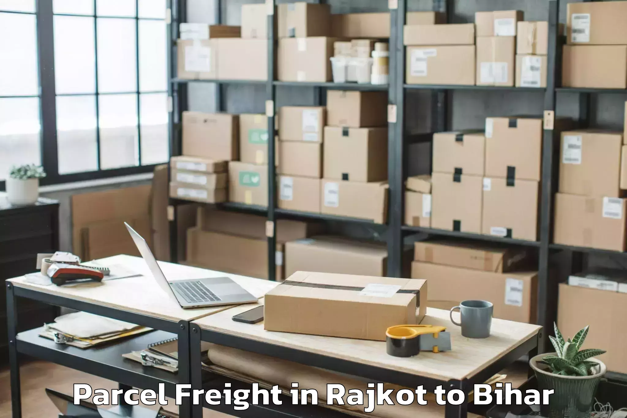 Efficient Rajkot to Bhaktiarpur Parcel Freight